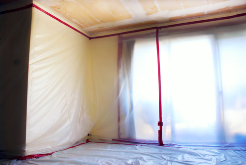 asbestos popcorn ceiling