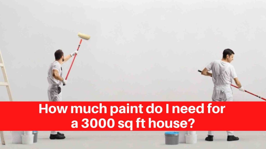 How much paint do I need for a 3000 sq ft house