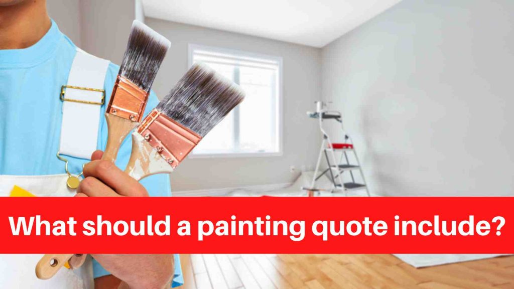 What should a painting quote include